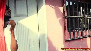 Ebony beauty fulfills Easter wish with big black cock