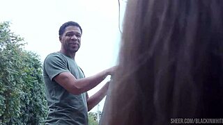 Bella rolland gets roughly analized by two black house workers after solo dildo session