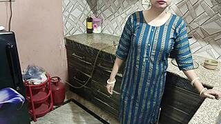 Hot housewife seduces stepson for rough kitchen sex