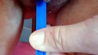 beautiful brunette pornstar tries alternative masturbation 😏