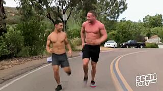 Jack and Cassian star in a gay movie scene