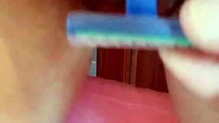 beautiful brunette pornstar tries alternative masturbation 😏