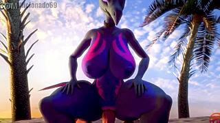 A hot anime PMV with a sexy Salazzle