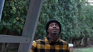 Bella rolland gets roughly analized by two black house workers after solo dildo session