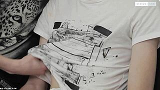 Horny twinks fuck bareback with big cocks on the couch