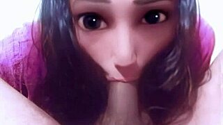 deep blowjob and deepthroat action with intense contrasting sensations