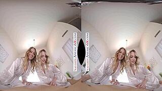 naughty america two chicks same time vr with kenna james and veronica weston