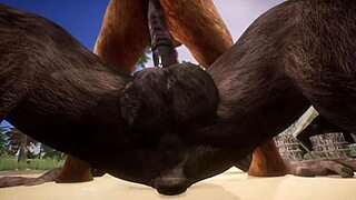 whoa, minotaur bangs lion and spills cum in his mouth, wildlife gone wild, ya know, it’s crazy!