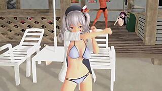 Can you catch prinz eugen and kashima in this mmd r18 love chase?