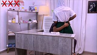 hey, wanna see a naughty student in sexy pants get fucked hard on the office desk?