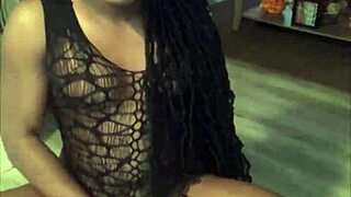 Transsexual begs for monster cock anal