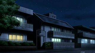 Cute busty teen takes massive creampie in hentai