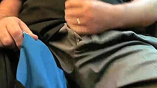 mycock4u2see jerks off and cums hard on a public train