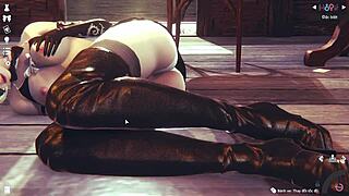 this 3d girl says, 'wanna simulate with me?'