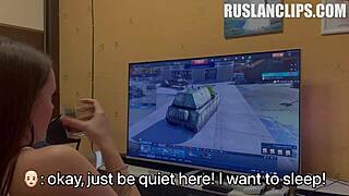 stepsis anna angel blows stepbro and fucks his friend