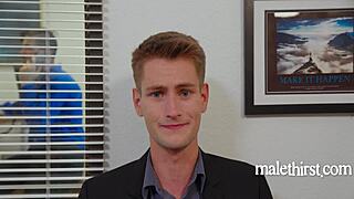 Hey, check this workplace gay parody with hot office anal action at Malethirst!