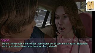 A wife and stepmother in homemade scene.