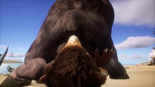 whoa, minotaur bangs lion and spills cum in his mouth, wildlife gone wild, ya know, it’s crazy!