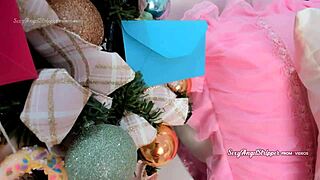 mrs santa claus feels so excited, she came early to cum for you with her hitachi