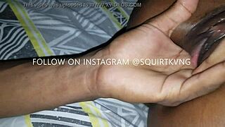 The best Jamaican pussy eater makes her squirt with intense licking and assfucking.