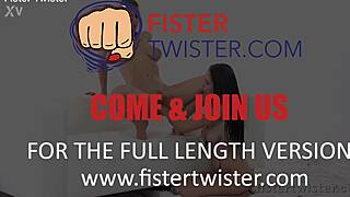 fistertwister oiled up fist fuck with dildo