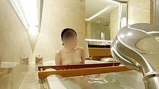 Ever Seen a Pure Japanese Student Bathing in a Luxury Hotel Shower Scene?
