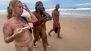 Hey, orgi liar aku rakam kat pantai nudis dengan kawan panas