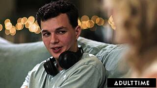 Stepmom Rachael Cavalli Catches Stepson Gooning to Rough Monster Cock Action!