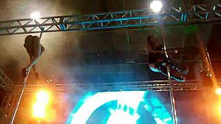 yo, check out these dream girls stripping at Erotika Fair 2015 in Sao Paulo