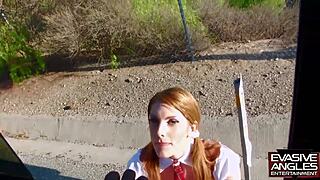 Lilith's big tits, fat pussy, and big butt ride monster cock in interracial cowgirl hardcore.