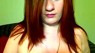 Chubby Redhead BBW Guides You to Explode on Her Small Tits