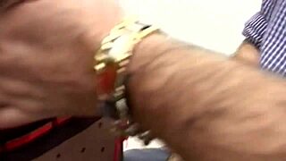 Man, that greedy cock filled her mouth before slamming her ass hard!