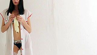 horny doc, wanna see how i finger bang her ass to climax?