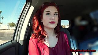 Redhead Teen Feels Intense Pleasure From Black Cock