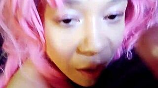 Swallowing things whole! Watch her take that massive cock down her throat!