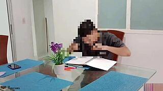 garganta profunda facefuck with my stepbrother's monster cock