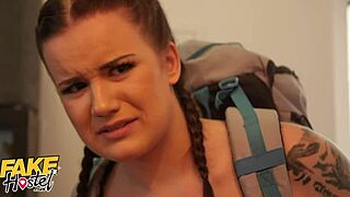 fake hostel cheating boyfriend fucks teen 18+ backpacker while girlfriend's in next room