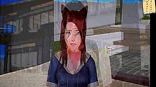 My new family explores hentai sex in episode 205.