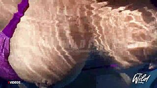 filipina woman shows off at pool