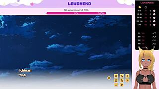 Vtuber lewdneko is playing love cubed part 4 with big tits 😘