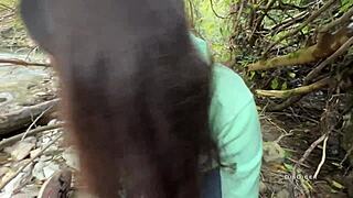 a forest walk turned into banging a sexy guide girl 😍