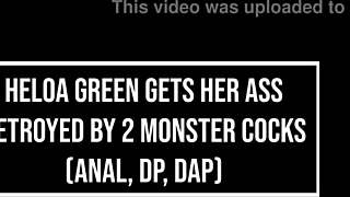 Slim Brazilian Heloa Green Takes Double Anal from Two Massive BBCs.
