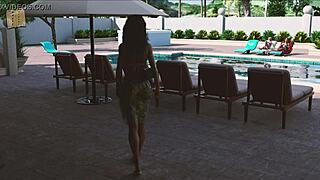 Beautiful MILF and her sexy stepson in hot action