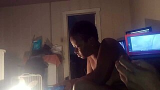 A petite black MILF from a homemade video has more scenes to come