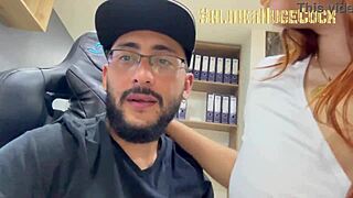 she showed up to sign contracts but ended up sucking my huge cock again.