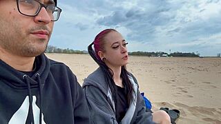 I slammed a creampie into her after our beach date, so damn hot.