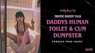 Stepson becomes a piss slave for his daddy