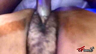 Beautiful black beauty gets close up and personal in this porn video