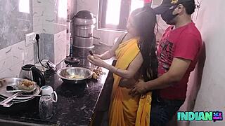 Hot Desi Bhabhi Intense Kitchen Sex with Husband