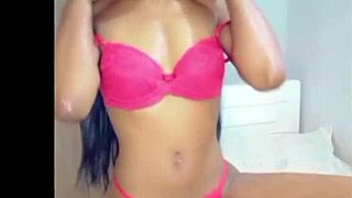 slim girl intensely masturbates sensually